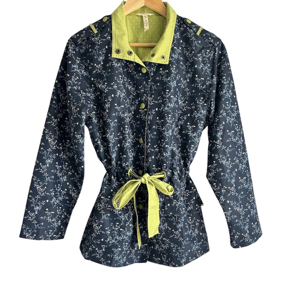 Matilda Jane Size Medium Brighton The Day Floral Polka Dot Lightweight Jacket‎
